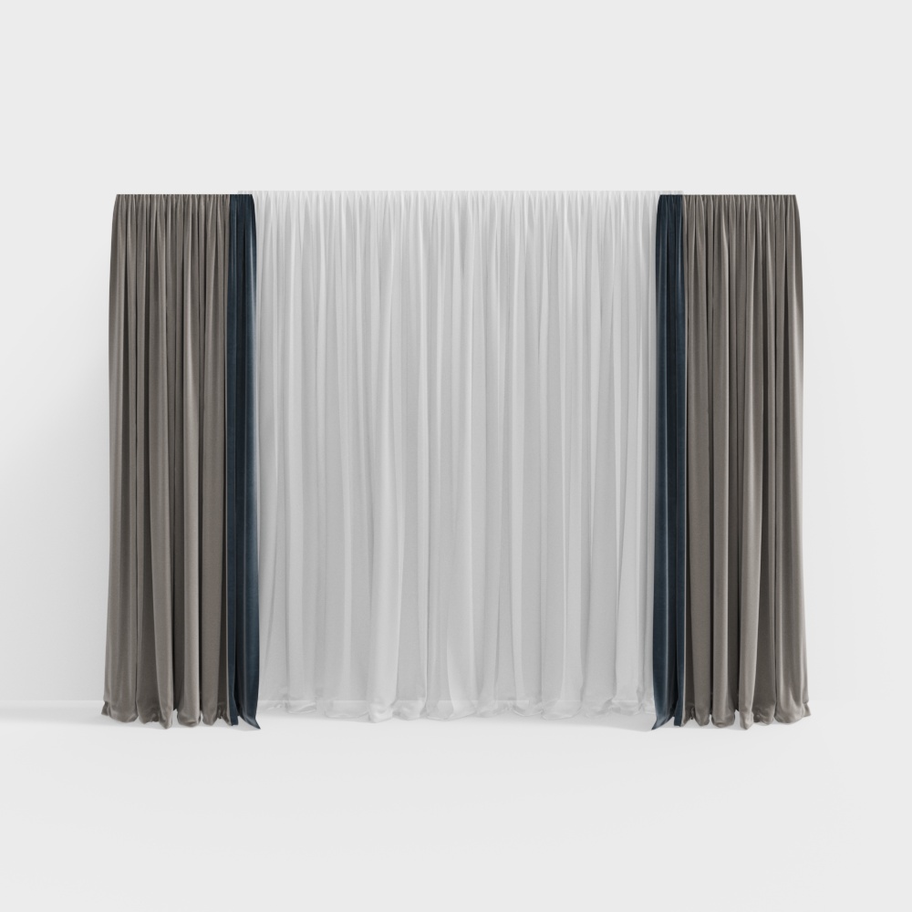 Modern large curtains