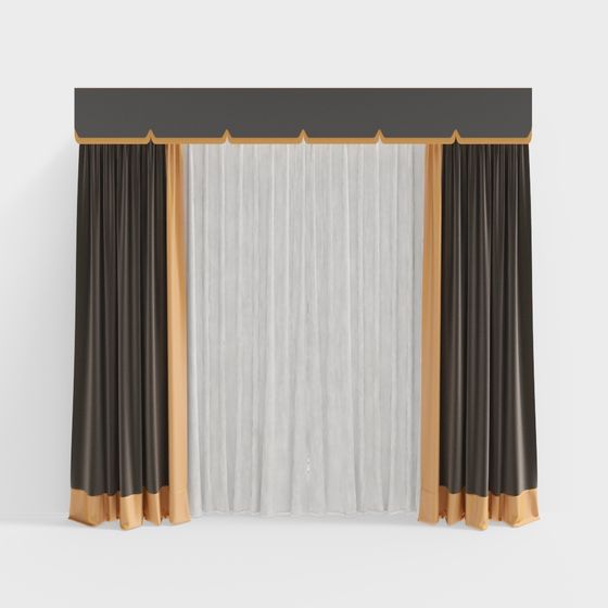 輕奢亮黃色窗簾