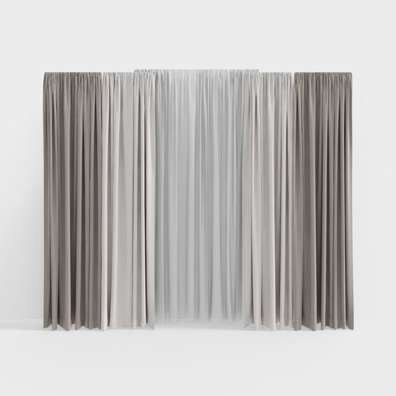 Sophisticated Curtain 3D model for Creative Projects