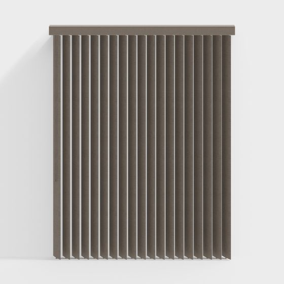 Vertical Louvered Window 3D model for Modern Spaces