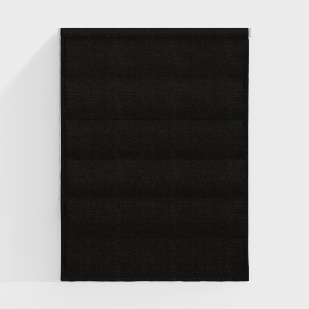 Modern black fabric curtains