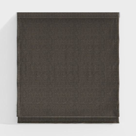 Elegant Dark Green Curtain 3D model