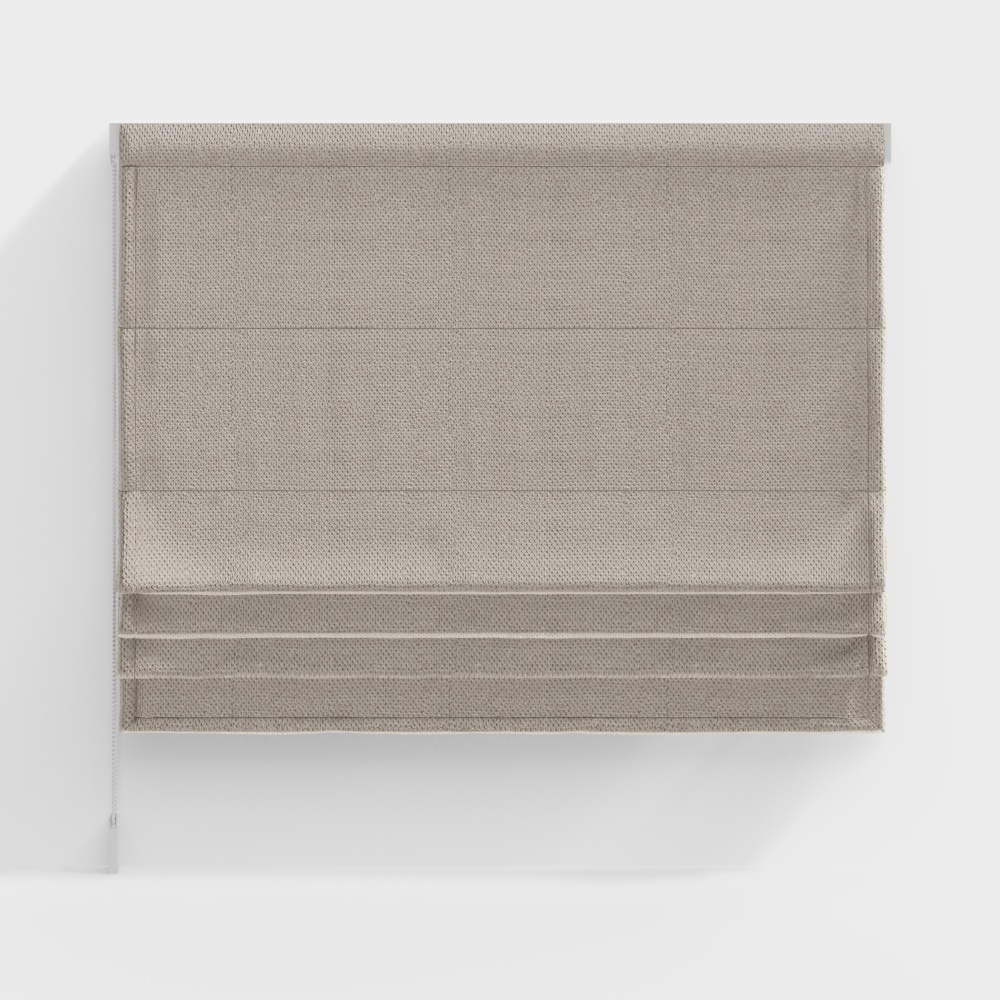 Современные бежевые тканевые шторы