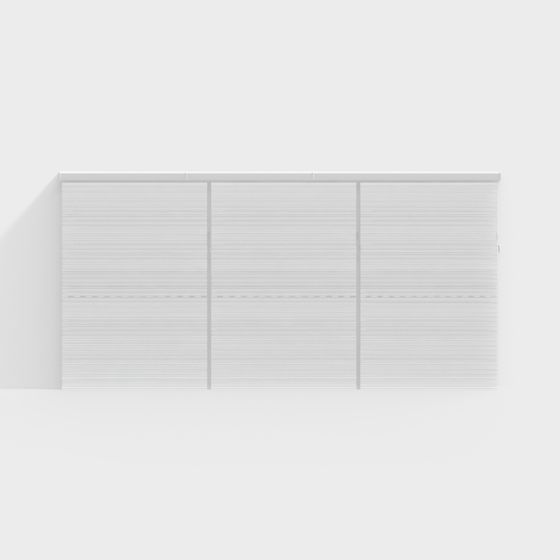 Minimalist Modern Louvered Shutter 3D model