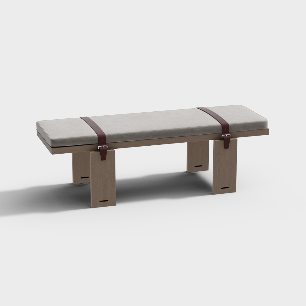 Moderne Holzfußbank Bett- und Schwanzecken-Kombination