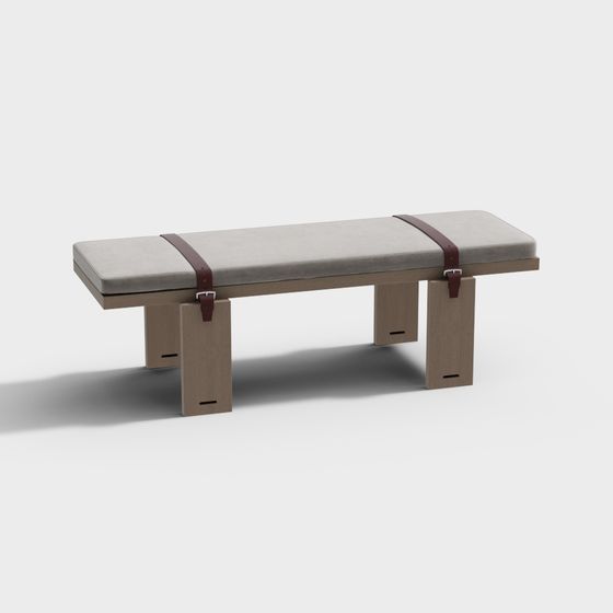 Moderne Holzfußbank Bett- und Schwanzecken-Kombination