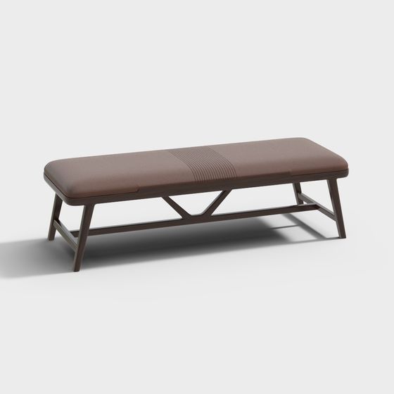 Urban Leisure Bench 3D model