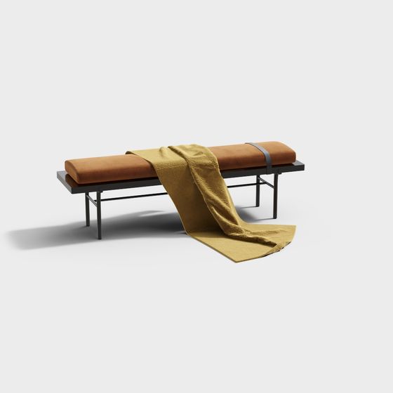 Urban Leisure Bench 3D model