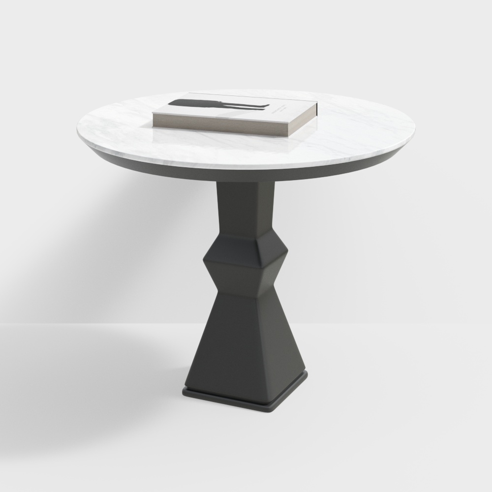 Minimalist Round Table 3D model