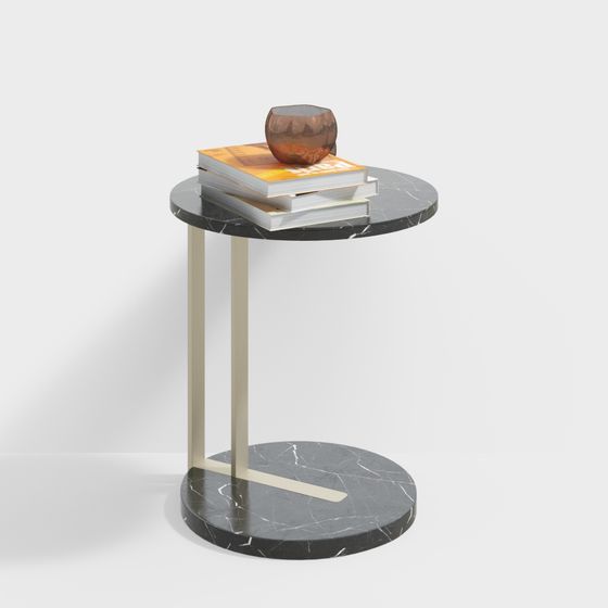 Stylish Low-Poly Round Table 3D model for Modern Spaces