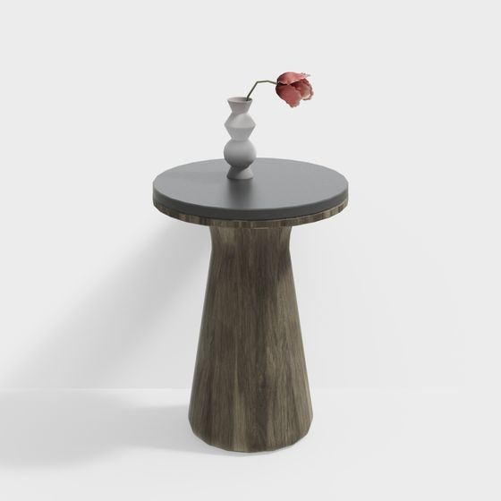 Minimalist Round Table 3D model