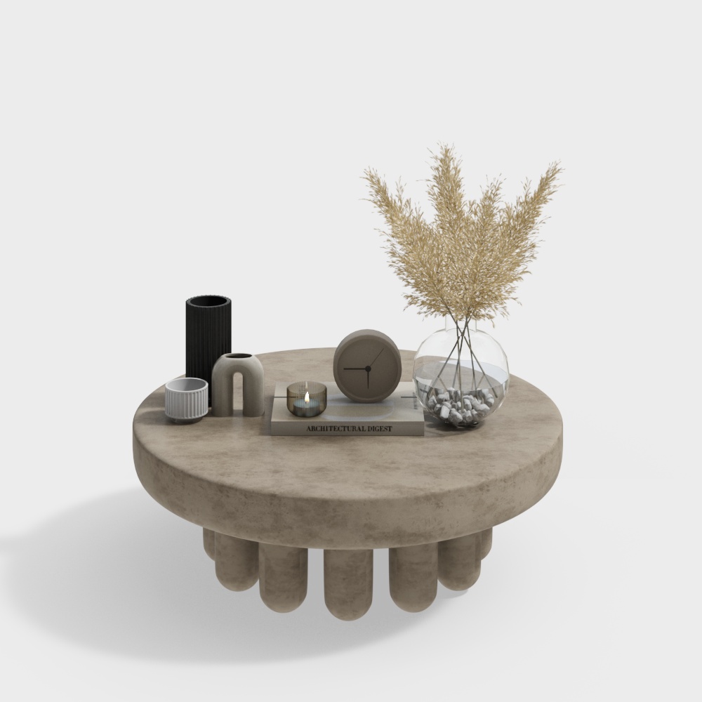 Tavolino da caffè in pietra Wabi-sabi