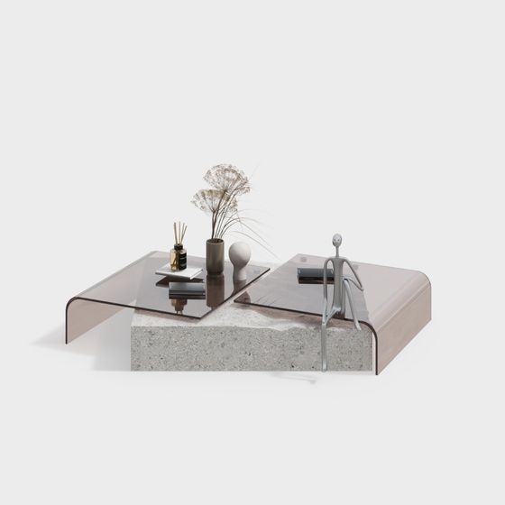 Concrete and Glass Dialogue 3D model