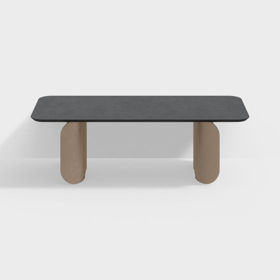 Bàn ăn bằng đá cẩm thạch đen Baxter