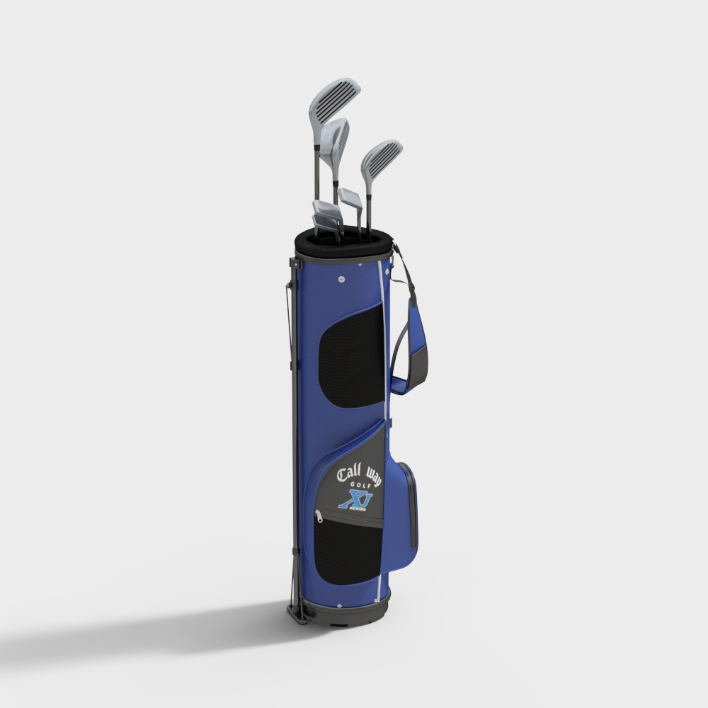 Borsa per mazze da golf blu moderna