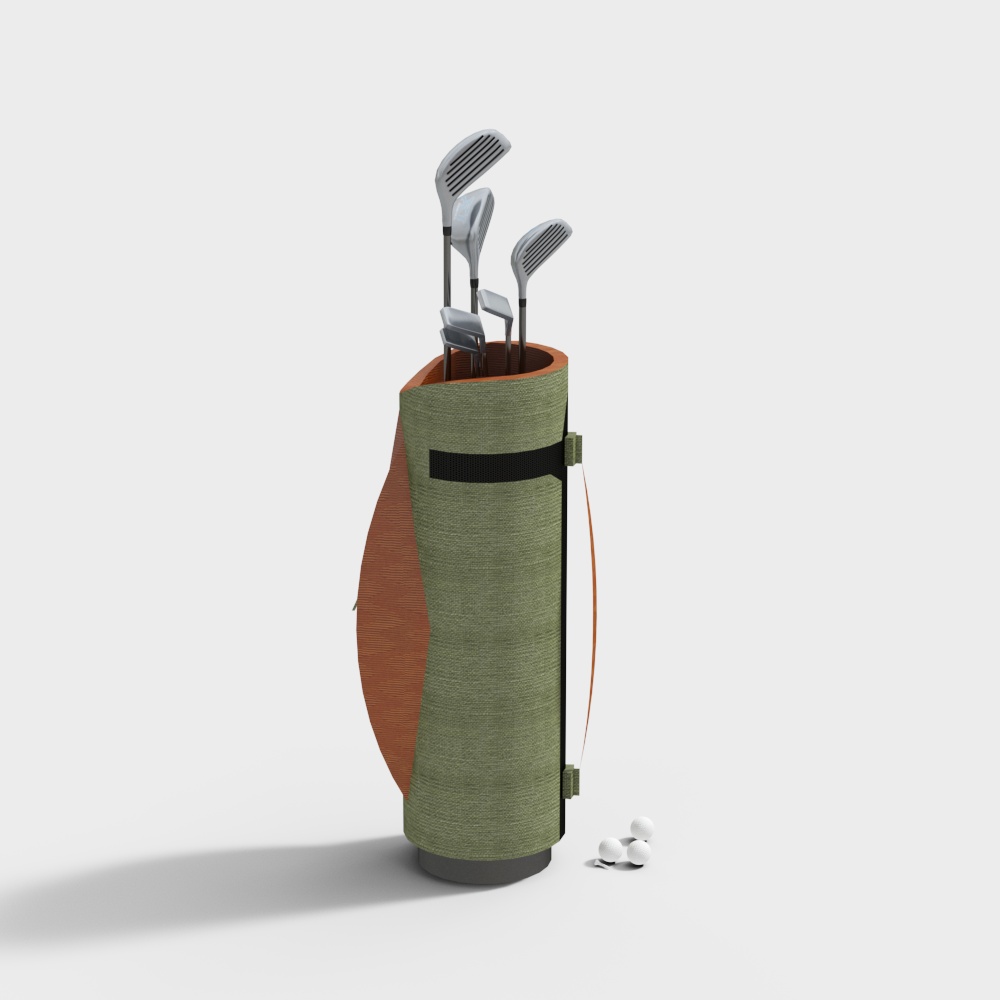 シンプルなゴルフクラブバッグ