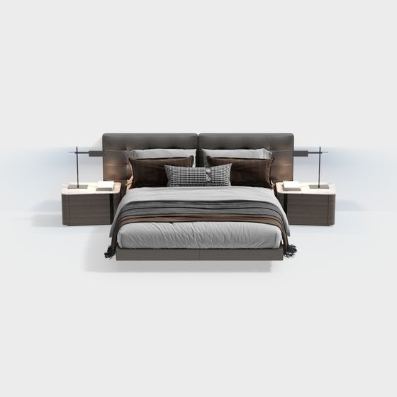 Urban Retreat Bed 3D model