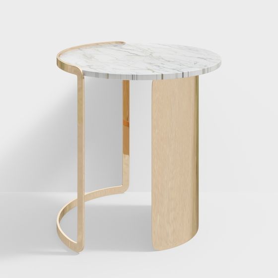 Elegant Round Table 3D model