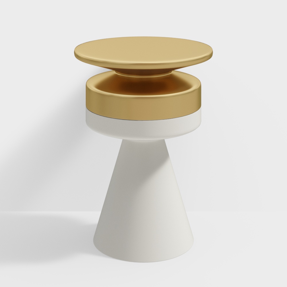 Roche Bobois modern gold-edged table