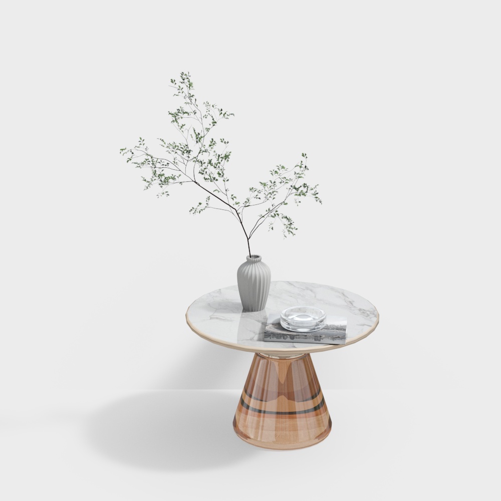 Tavolo angolare in vetro con fondo caffè in stile moderno