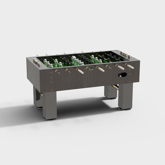 Retro Foosball Table 3D model for Modern Interiors