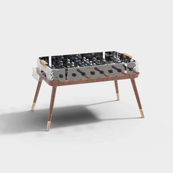 Retro Style Foosball Table 3D model