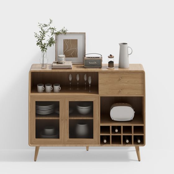 Madia in legno Wabi-sabi