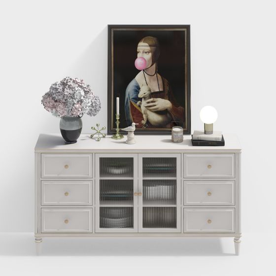 Vintage Elegant Sideboard 3D model