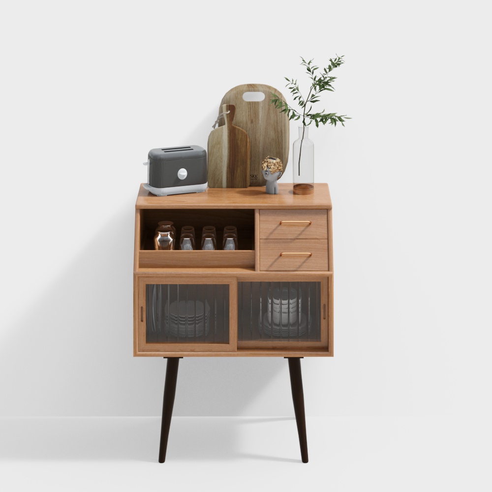 モダンな小型サイドボード