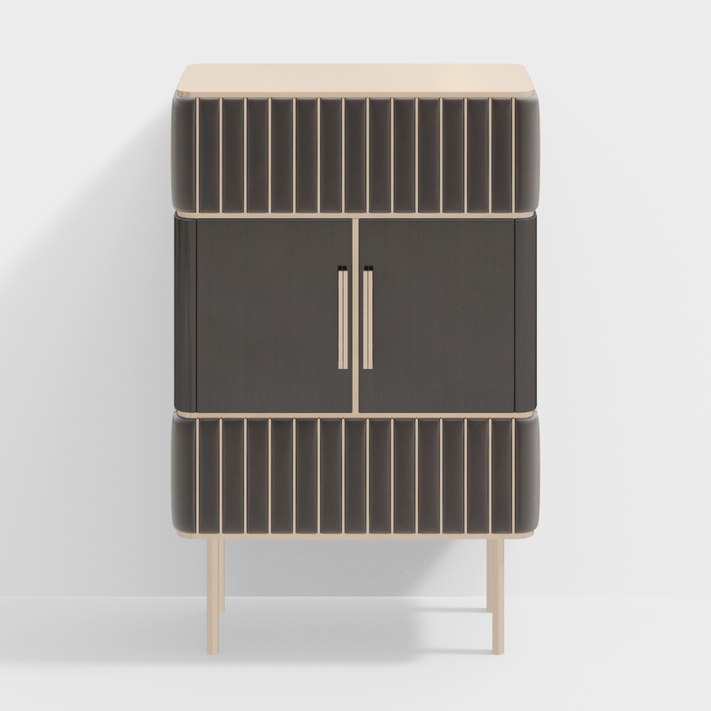 Moderne gestreifte Anrichte