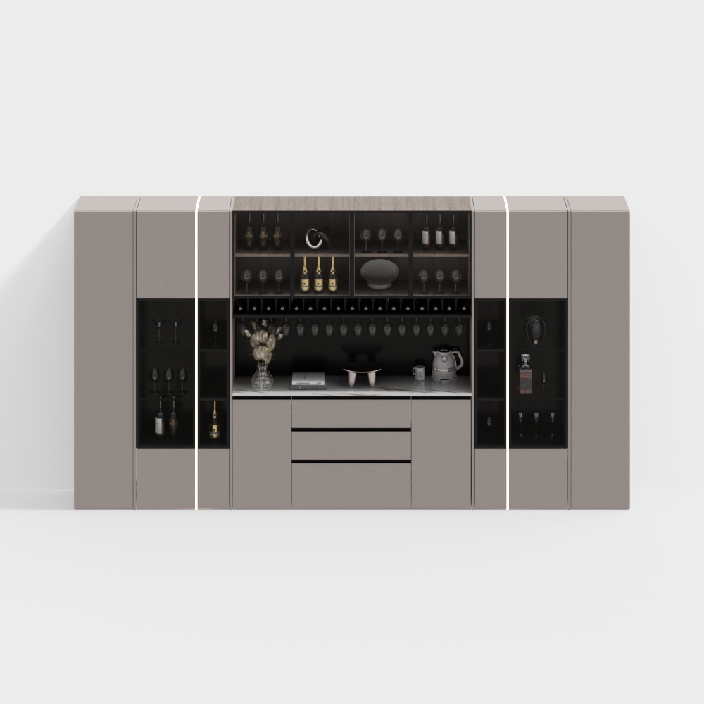 Modern minimalist wine cabinet