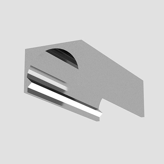 Gray Angle Line 3D Model for Interiors