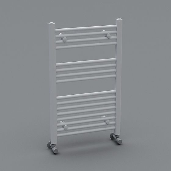 Sleek Bathroom Towel Rack 3D model for Modern Spaces