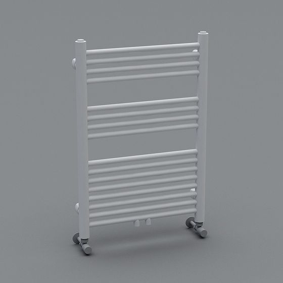 Minimalist Bathroom Towel Rack 3D model
