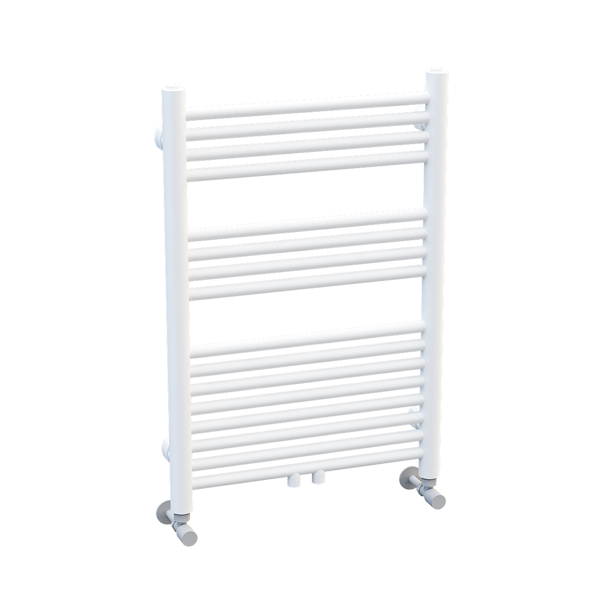 Minimalist Bathroom Towel Rack 3D Model – Low-Poly Metal