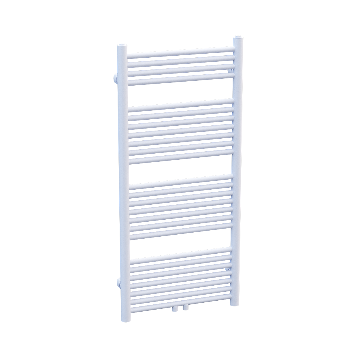 Modern Minimalist Bathroom Towel Rack 3D Model – Low-Poly Metal