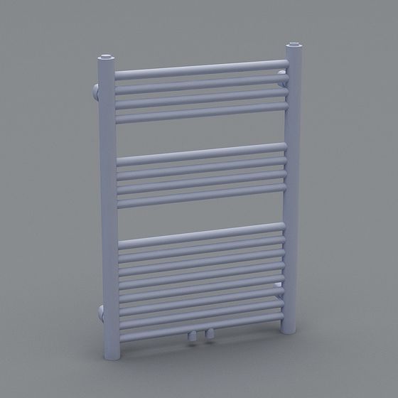 Modern Minimalist Bathroom Towel Rack 3D model