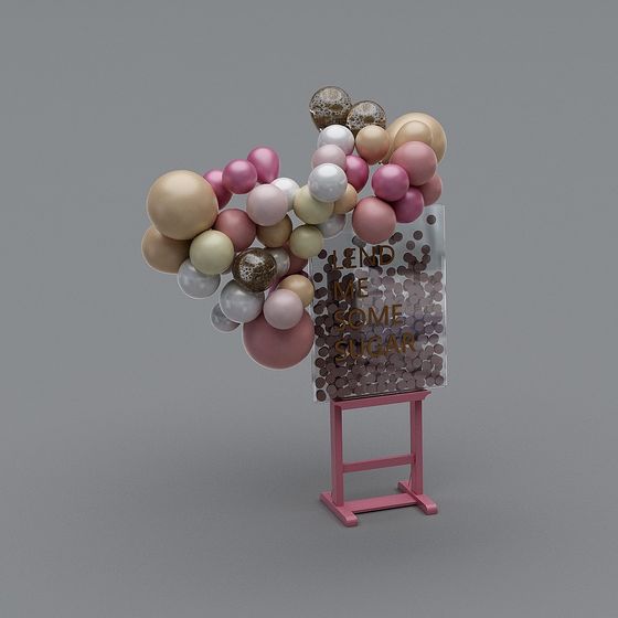 Sweet Promise 3D model - Vibrant Decorative Element for Design Projects