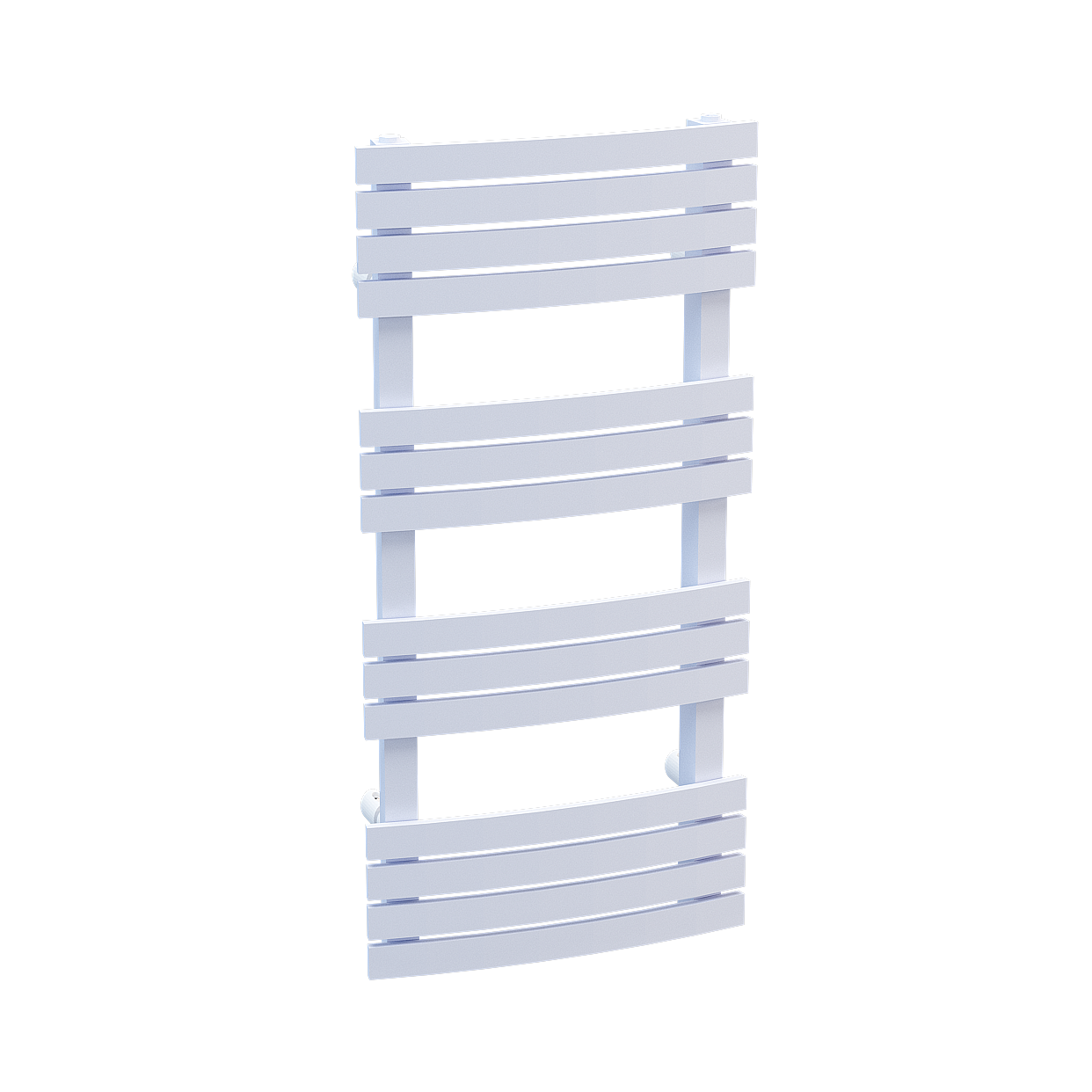 Minimalist Bathroom Rack 3D Model – Soft Gray Design