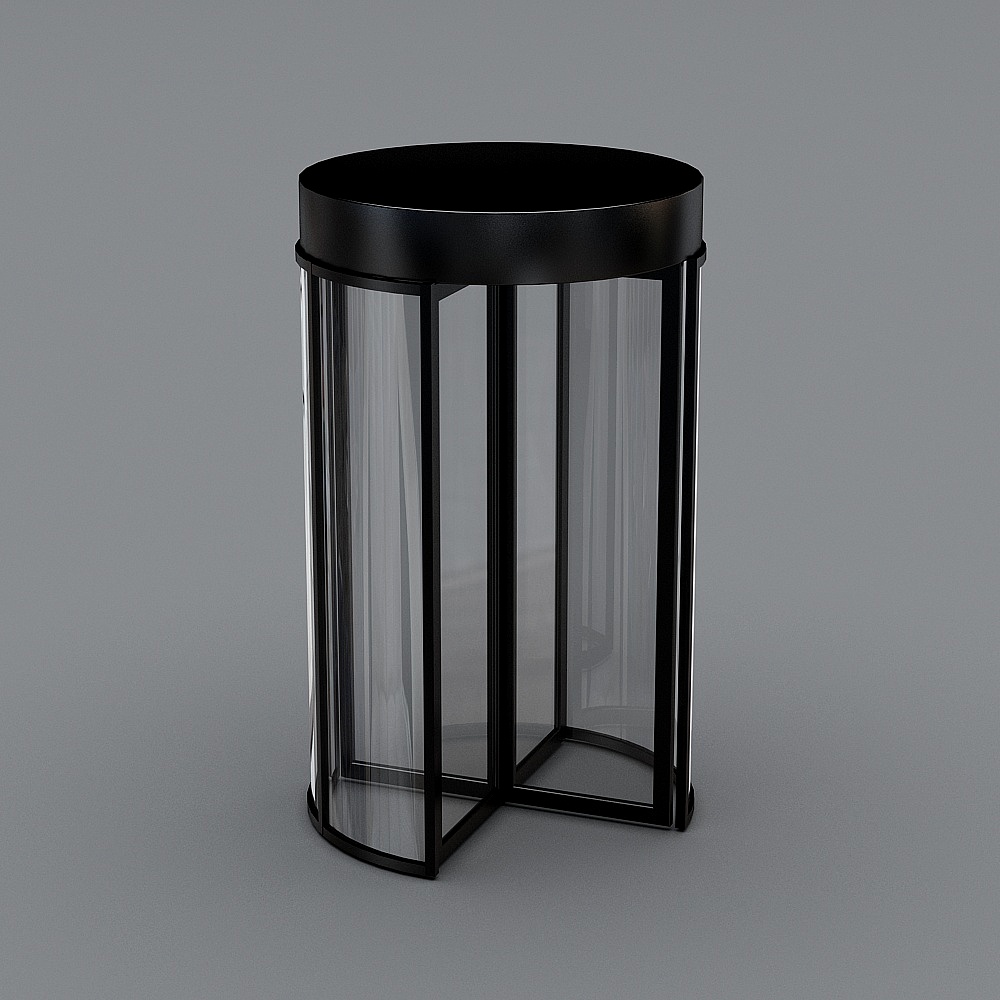 Glass Cylinder Lamp 3D model for Modern Spaces