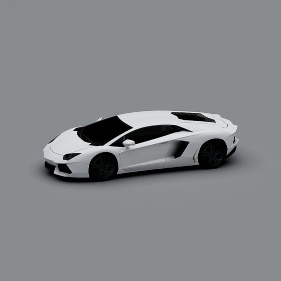 SpeedWing Low Poly Car 3D model