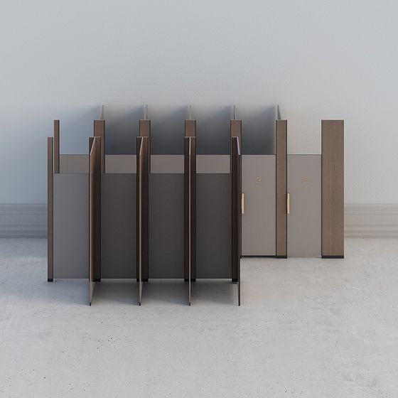 Urban Partition 3D model - Unique Modern Screen Design