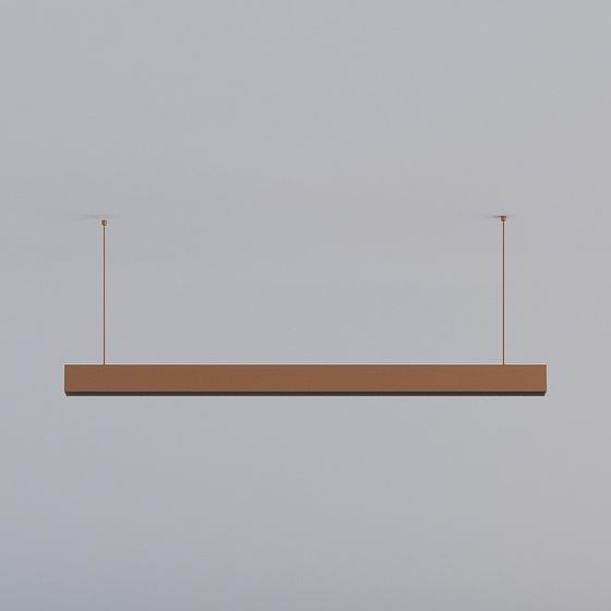 Elegant Suspended Light Strip 3D model