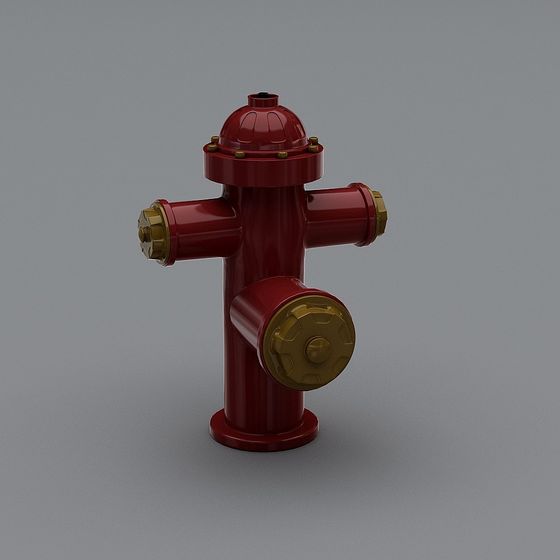 Realistic Fire Hydrant 3D Model