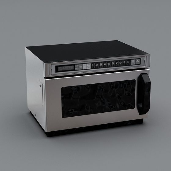 High-Detail Microwave 3D model for Modern Kitchens