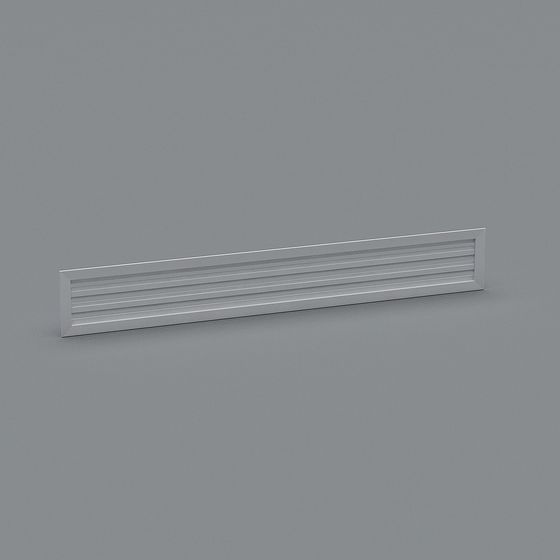 Sleek Low-Poly Ventilation Grille 3D model