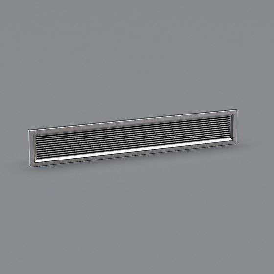 Sleek Stainless Steel Vent 3D model