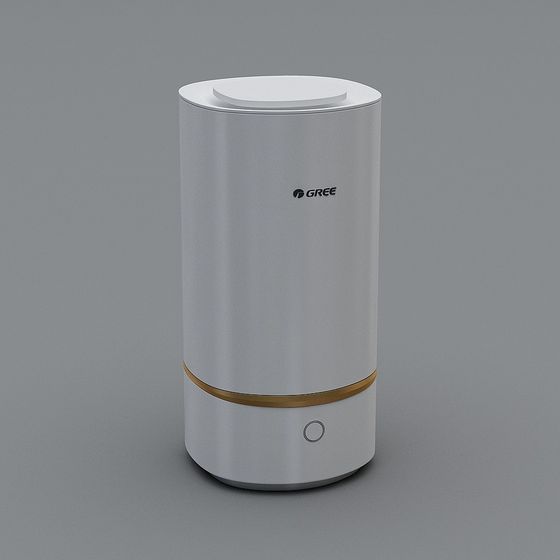 White Humidifier 3D Model for Comfortable Environments