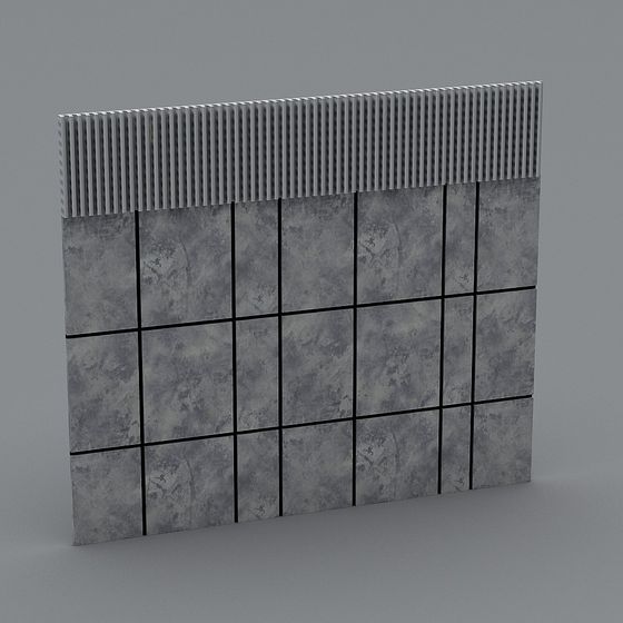 Modern Urban Wall Panel 3D model