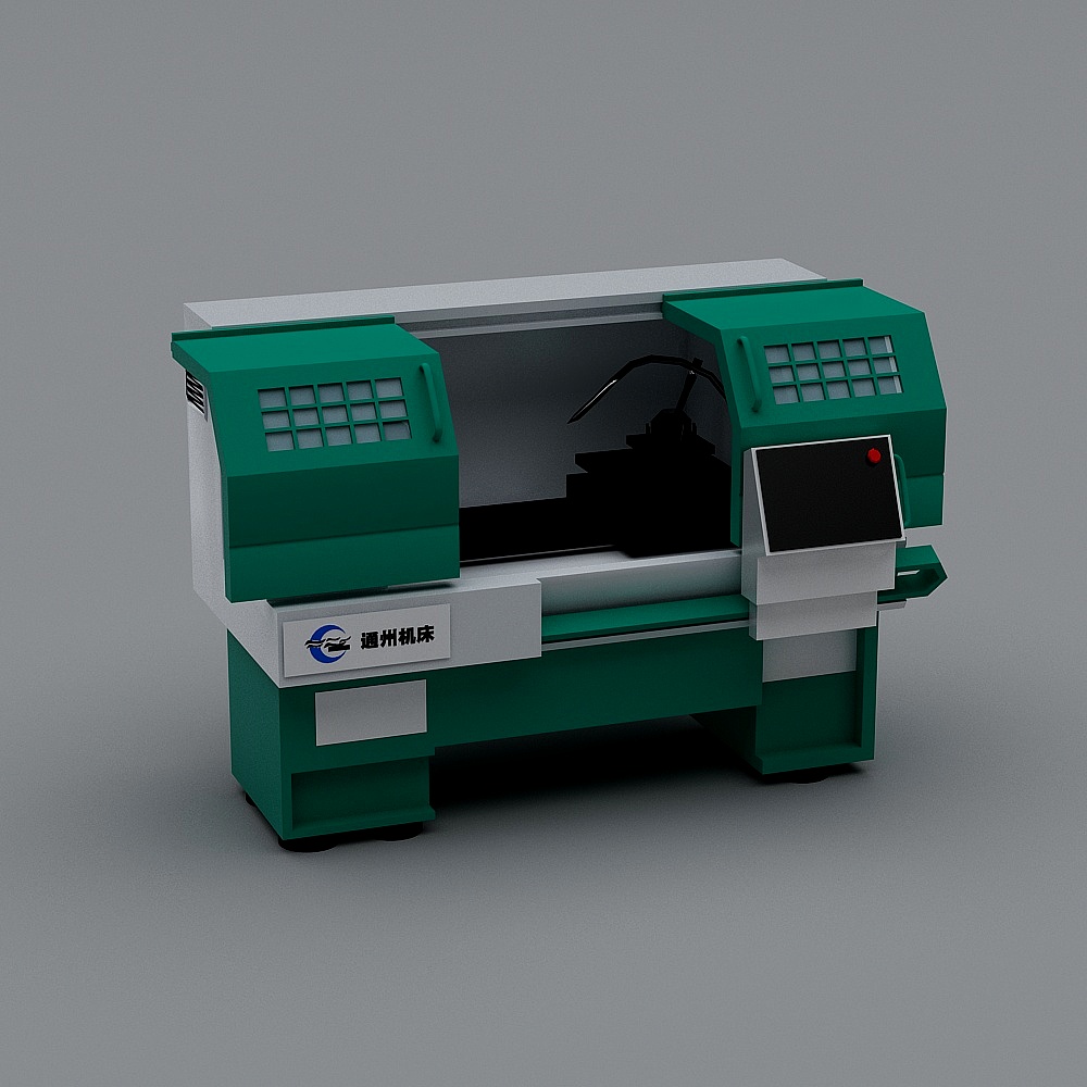 Industrial Aesthetic Machine Tool 3D Model